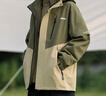 吉普（JEEP）夾克男士外套秋冬季三合一男女情侶沖鋒登山衣服 軍綠/卡其 XL 曬單實拍圖