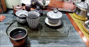 青天問月冰裂陶瓷開片功夫茶具套裝遇水化冰輕奢黑冰花家用會客禮品禮盒 綠冰茶壺套裝 曬單實拍圖