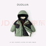 嘟嘟家【四級(jí)防水】寶寶羽絨服內(nèi)膽秋冬兒童戶外服加厚冬裝三合一 綠色 120 曬單實(shí)拍圖