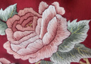 吳蠶里 蘇繡絲巾女士四季通用手工刺繡牡丹花酒紅色旗袍披肩圍巾 醉牡丹-酒紅色 曬單實拍圖