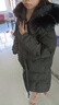 鴨鴨女童羽絨服2022新款洋氣中長款毛領中大童加厚極寒兒童外套WJ 黑色（環(huán)保毛領） 160 （環(huán)保毛領） 曬單實拍圖
