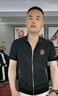 老爺車（LAOYECHE）高端短袖拉鏈衫潮流時尚2025夏季夾克衫男士T恤潮牌立領(lǐng)帥氣男裝 黑色【潮流拉鏈衫】 2XL 曬單實拍圖