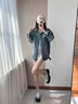 NINE WEST/玖熙雪地靴加絨厚底增高短靴女 NG450101EH 黑/銀(絨里)37 曬單實拍圖