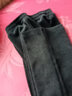 啄木鳥(niǎo)加絨小個(gè)子雪尼爾窄版闊腿褲女秋冬美拉德褲矮個(gè)子休閑直筒褲女 黑色 九分褲 春秋款 M 95-105斤 曬單實(shí)拍圖