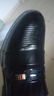 隱形內增高男士商務(wù)正裝尖頭休閑套腳結婚鞋皮鞋男 6222黑色精品版 40 曬單實(shí)拍圖
