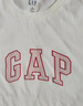 GAP女裝2025夏季新款純棉彩色膠印logo短袖T恤常規休閑上衣765994 灰白色 XL (175/92A) 亞洲尺碼 曬單實(shí)拍圖