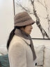 蘇木佰（SOMUBAY）媽媽帽子女秋冬針織毛線(xiàn)帽中老年人冬季奶奶加絨老人保暖兔毛盆帽 卡其三件套【帽子+圍巾+手套】 均碼（56-58cm） 曬單實(shí)拍圖