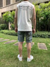 謙集（QIANJI） 高端短褲男夏季薄款潮流直筒寬松五分褲淺藍(lán)色水洗5分牛仔中褲男 藍(lán)色 【HJ911藍(lán)色】 31 建議體重130-138斤穿 曬單實(shí)拍圖