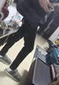 ANDSEEYOU 品牌男士牛仔褲 春夏新款修身商務(wù)休閑褲時(shí)尚潮流小腳長褲子正 黑色 29 曬單實(shí)拍圖