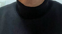 By Creations柏品可機洗高領(lǐng)套頭毛衣男士商務(wù)休閑遠紅外發(fā)熱保暖針織毛線(xiàn)衫 黑色(可翻高領(lǐng)) M 曬單實(shí)拍圖