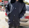 迪伽洛保安大衣男秋冬加厚防寒服棉服多功能棉襖女制服保安工作服冬裝 中長(cháng)大衣-含棉帽 180/2XL 曬單實(shí)拍圖