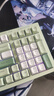 惠普（HP） K300有線(xiàn)輕音鍵盤(pán) 清新配色98配列多種背光電競吃雞筆記本臺式電腦外設辦公游戲鍵盤(pán) 青草綠三拼色白芯 曬單實(shí)拍圖
