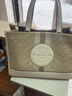 蔻馳（COACH）輕奢女包女士中號Dempsey托特包手提單肩斜挎包送女友 CQ877 卡其白 IMDQC 曬單實(shí)拍圖