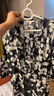 玖姿·安娜蔻摩登度假風(fēng)剪花吊帶雪紡輕薄寬松連衣裙女2024夏款 花黑 M 曬單實(shí)拍圖