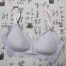 邦帛世內衣女無(wú)鋼圈無(wú)痕內衣收副乳聚攏胸罩性感少女運動(dòng)美背內衣 裸感內衣【藍】 M（適合70C-75B-80A） 曬單實(shí)拍圖