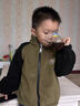 G.DUCKKIDS小黃鴨男童外套秋冬季奧粒絨兒童衣服2024新款寶寶加絨加厚搖粒絨 軍綠色小黃鴨升級加厚澳粒絨外套 140 (3XL) 建議身高130cm左右 曬單實(shí)拍圖