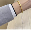 周生生黃金手鐲足金絲帶小金珠手鐲婚嫁結婚金鐲子15912K計價(jià) 05圈 - 12.9克(含工費280元) 曬單實(shí)拍圖