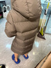 保姆鵝 兒童羽絨服中長(cháng)防風(fēng)加厚男童女童連帽蓄暖冬季羽絨外套[NG2859] 龍葵褐 150 曬單實(shí)拍圖