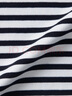 無(wú)印良品（MUJI）女式 雙羅紋編織 圓領(lǐng)長(cháng)袖T恤 上衣打底衫女裝25年秋季 黑色條紋 L (165/88A) 曬單實(shí)拍圖
