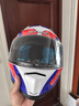 睿覓（RYMIC）摩托車頭盔全盔3C認(rèn)證夏季機(jī)車頭盔競技騎行賽盔男女SR6紅藍(lán)XL 曬單實(shí)拍圖