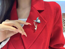 赫蓮娜珍珠胸針高檔女精致胸針女士高級感配飾防走光別針生日禮物女 雪花珍珠胸針 曬單實(shí)拍圖