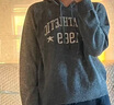 GAP女裝字母logo抽繩連帽針織衫簡(jiǎn)約時(shí)髦毛衫613374 深灰 165/84A(M) 亞洲尺碼 曬單實(shí)拍圖