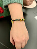 中國黃金（CHINA GOLD）蘋果麋鹿黃金手鏈女足金雪花手繩七夕情人節(jié)禮物送女友老婆生日 足金蘋果鹿雪花圣誕手繩-刻字 曬單實拍圖