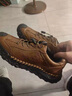 西域駱駝（VANCAMEL）出口美國真皮戶(hù)外運動(dòng)休閑登山鞋男秋冬款軟底寬腳徒步旅游鞋 棕色 41 【標準皮鞋碼】 曬單實(shí)拍圖