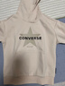 Converse匡威兒童裝男童衛衣冬季新款女童中大童連帽休閑打底 奶油霜 130 /64 【建議身高116-122cm】 曬單實(shí)拍圖