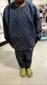 卡兔藍貓（KATULANMAO）兒童裝男童秋裝套裝2024新款中大童運動衣服男孩春秋兒童帥氣衛(wèi)衣 藏青 160cm 曬單實拍圖