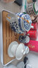 連山閣青花大號陶瓷泡茶壺帶過(guò)濾網(wǎng)隔內膽單壺家用泡茶器大容量茶具杯子 青花纏枝蓮一壺六杯+白如意盤(pán) 曬單實(shí)拍圖