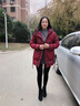 俞兆林媽媽裝冬裝棉襖外套中長款羽絨服女老年人加厚棉衣服奶奶大碼棉服 QL-20889 藏青色【棉襖】 XL 【建議105-120斤左右】 曬單實拍圖