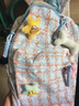 萌惺尚日系ins風文藝小清新格子書包高中學生校園雙肩包女秋冬旅游背包 藍色單包無配飾 曬單實拍圖