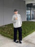 主意范（ZHUYIFAN）雷軍同款灰色針織衫大碼亨利領(lǐng)毛衣男款慵懶風內(nèi)搭打底針織衫外套 淺灰色（高品質(zhì)升級版） XL （推薦130-145斤） 曬單實拍圖