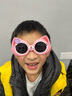卓娛兒童太陽(yáng)鏡小孩卡通眼鏡男女童墨鏡遮陽(yáng)眼鏡潮流 粉色 曬單實(shí)拍圖