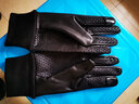 華臣羊手套男冬天騎行露指手套防風(fēng)外賣(mài)防滑觸屏女翻蓋漏二指摩托車(chē) 翻蓋款 均碼 曬單實(shí)拍圖