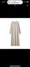 MUJI女式 粘纖混 寬松版 連衣裙 女裝裙子春秋 FD1JVC4S  淺米色 M （160/84A） 曬單實(shí)拍圖