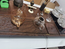 峰字旗茶盤茶具套裝全自動底部上水燒水壺整套一體紫砂功夫茶臺家用辦公 海納百川+帶把玻璃+底部上水 曬單實拍圖
