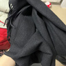 恒源祥圍巾女簡(jiǎn)約純色流蘇披肩秋冬保暖仿羊絨圍巾百搭休閑圍脖 特黑 200CM 曬單實(shí)拍圖