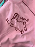 Mmlg圓領(lǐng)衛衣女版2025早秋新款重磅插肩袖韓版寬松兔子圖案印花上衣女 桃粉色 S 曬單實(shí)拍圖