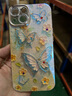 鹿途者 DEERWALKins藍(lán)光水鉆蝴蝶適用蘋果15pro max手機(jī)殼iphone13腕帶鏈條11新款12高級(jí)感小眾14promax網(wǎng)紅保護(hù)套 藍(lán)光水鉆蝴蝶+單殼 iPhone 14 曬單實(shí)拍圖