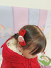 清尋新年漢服頭飾女兒童假發(fā)辮子發(fā)夾小女孩中國風(fēng)古裝發(fā)卡馬面裙發(fā)飾 花火紅絨1對裝 曬單實(shí)拍圖