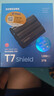 三星（SAMSUNG）2TB Type-c接口 移動(dòng)固態(tài)硬盤(pán) T7 Shield 暗夜黑 NVMe讀速1050MB/s  手機直連筆記本外接 三防保護 曬單實(shí)拍圖