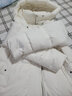 雪倫反季羽絨服女加厚短款連帽多巴胺配色百搭秋冬外套 13301 杏米色 M 曬單實拍圖