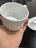 京東京造咖啡杯 景德鎮玲瓏陶瓷咖啡杯碟套裝白瓷馬克杯早餐杯子禮物150ml 曬單實(shí)拍圖