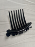頂妃（DING FEI）韓國(guó)蝴蝶水鉆發(fā)梳七齒插梳優(yōu)雅盤(pán)發(fā)鑲鉆發(fā)卡發(fā)叉頭飾日韓發(fā)飾發(fā)插 蝴蝶發(fā)梳墨蘭色  A25-105 曬單實(shí)拍圖