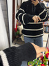 森馬（Semir）森柔|毛衫男冬季含羊毛針織衫半開(kāi)襟毛衣情侶內搭101724107206 曬單實(shí)拍圖
