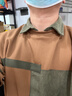 皮爾卡丹（pierre cardin）春秋季假兩件衛衣男休閑感襯衫領(lǐng)長(cháng)袖T恤個(gè)性拼接撞色打底衫 焦糖色 XL 120-150斤左右 曬單實(shí)拍圖