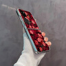 紅玫瑰適用華為Pockets折疊屏殼MATEX6/5/3保護套NOVAFLIP手機殼 折疊電鍍藍光玻璃殼-紅玫瑰 OPPO Find N2 Flip 曬單實(shí)拍圖