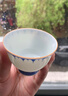 逸沁堂景德鎮青花手繪雨滴荷花陶瓷建盞茶杯主人杯個(gè)人專(zhuān)用高檔精致 青花雨滴荷花單杯 40ml 1只 曬單實(shí)拍圖